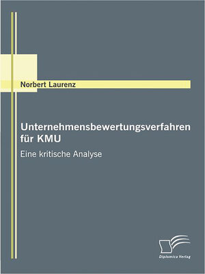 cover image of Unternehmensbewertungsverfahren für KMU